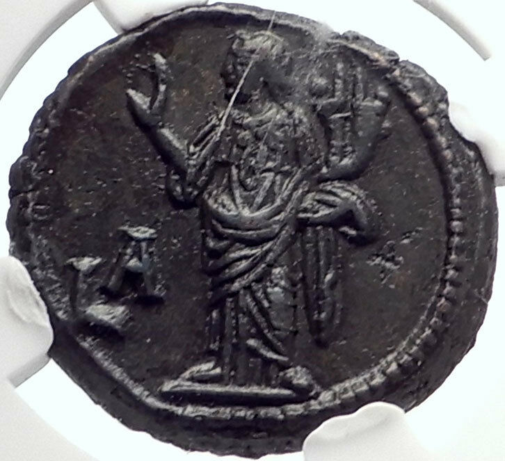 PHILIP I the Arab Authentic Ancient 244AD Alexandria Egypt Roman Coin NGC i70264