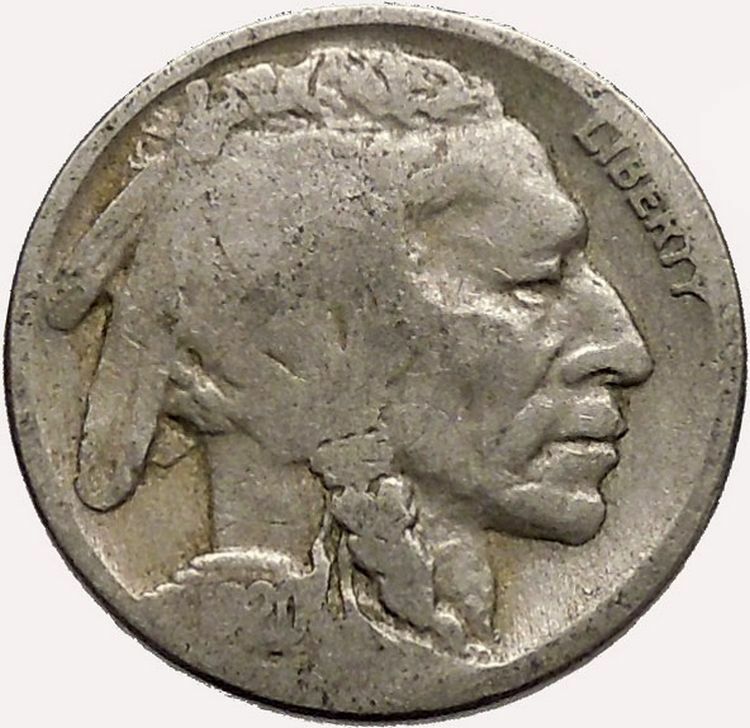 1920 BUFFALO NICKEL 5 Cents of United States of America USA Antique Coin i43585