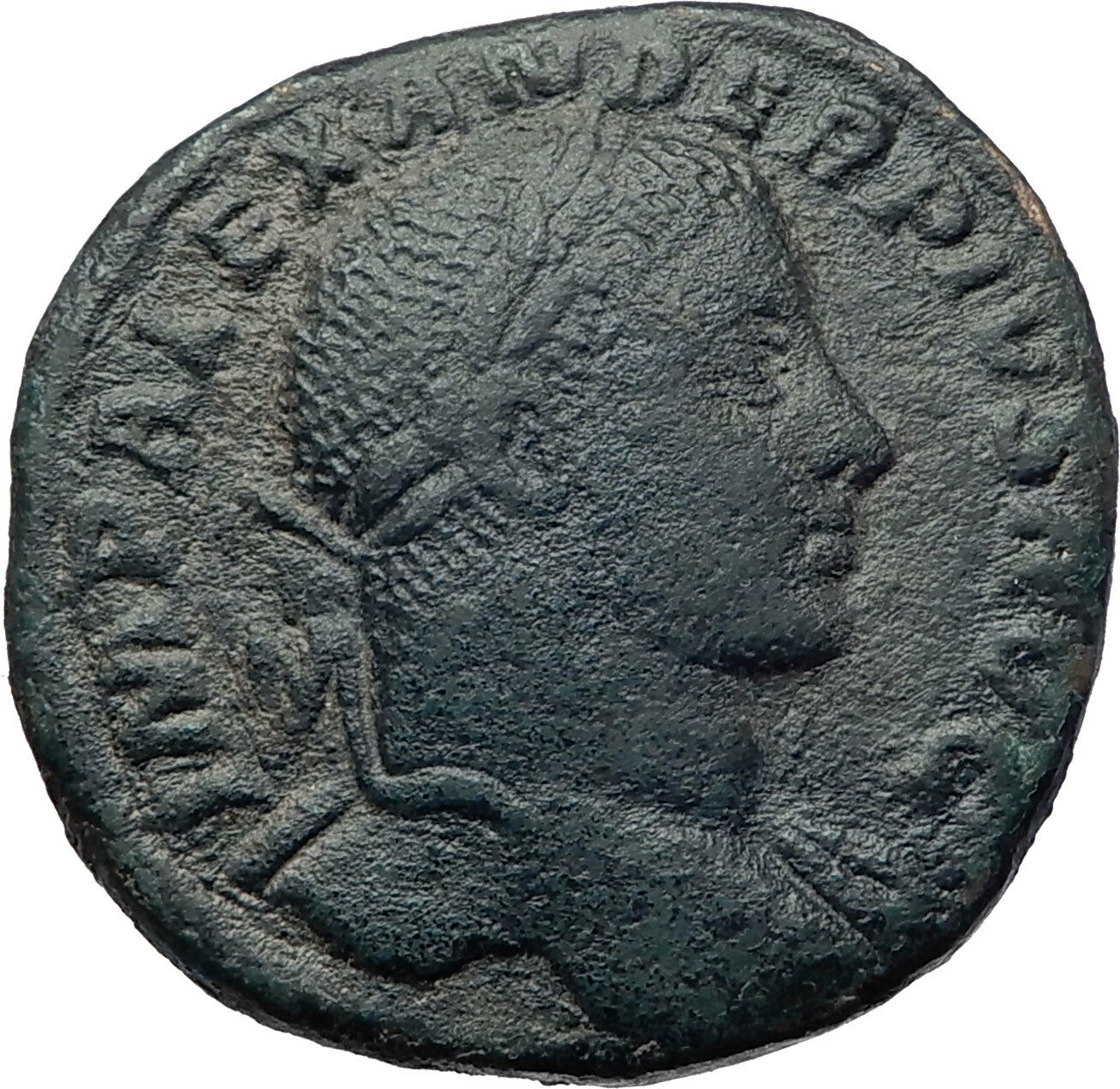 SEVERUS ALEXANDER 234AD Rome HUGE Sestertius Ancient Roman Coin SOL Sun i73216