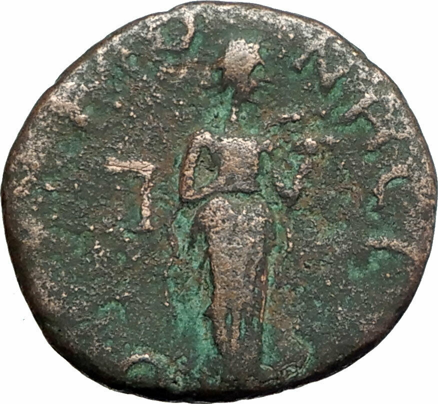 CHERSON in THRACE Authentic Ancient 212AD Greek Coin ASCLEPIUS HYGEIA i79374