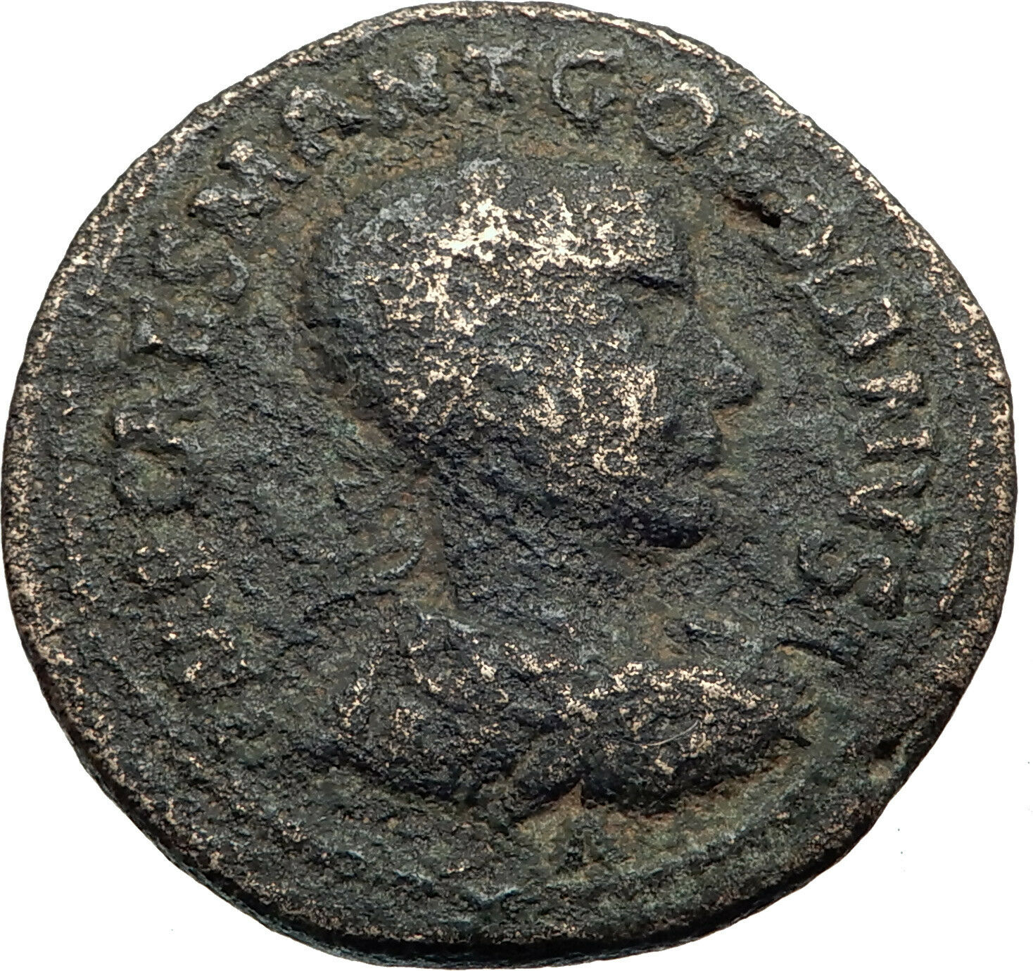 GORDIAN III on HORSEBACK Hunts Lion 238AD Antioch Pisidia Roman Coin i44181