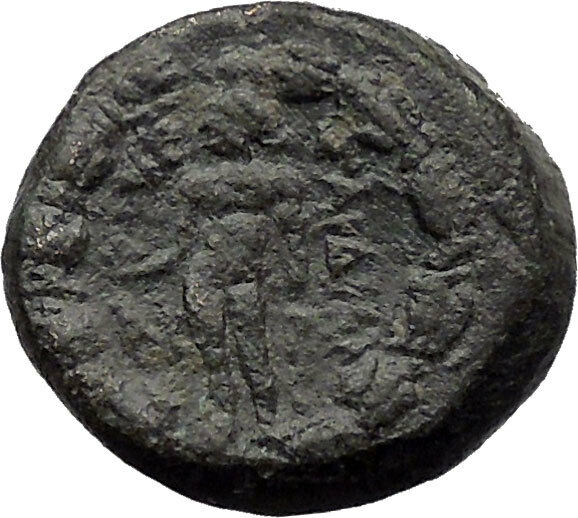 Sardes Asia Minor 133BC Ancient Greek Coin Nude Apollo Young Hercules i31309