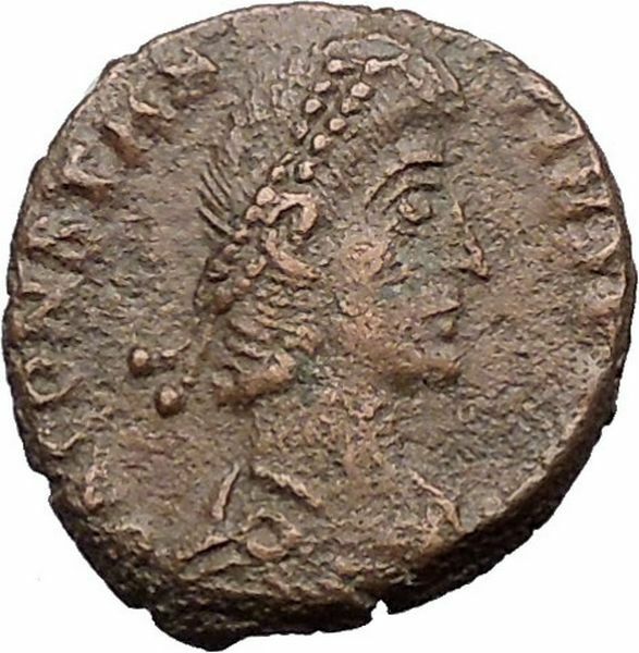 CONSTANTIUS II Constantine the Great son Ancient Roman Coin Horse man i30987