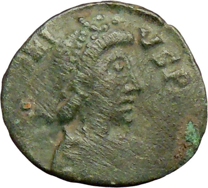 Honorius w Kneeling suppliant 395AD Ancient Roman Coin Very Rare i29296