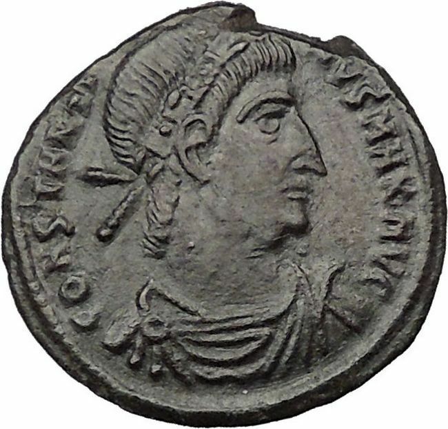 Constantine I The Great 330AD Ancient Roman Coin Legion Glory of Army i32424