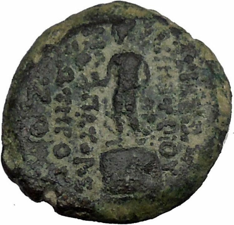 DEMETRIOS III Seleucid Kingdom 95BC Hermes Statue Ancient Greek Coin i37706