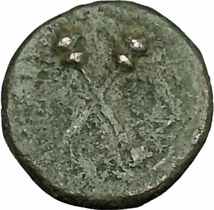 MENAINON in Sicily 175BC Demeter Ceres & Torches HOPE Emblem Greek Coin i39580