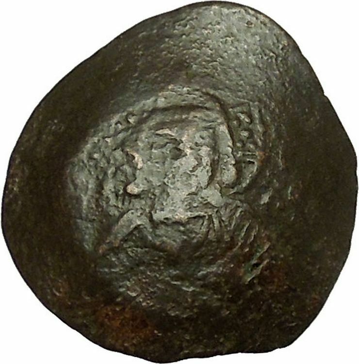 ALEXIUS III 1195AD Saint Constantine Jesus Christ Ancient Byzantine Coin i40319