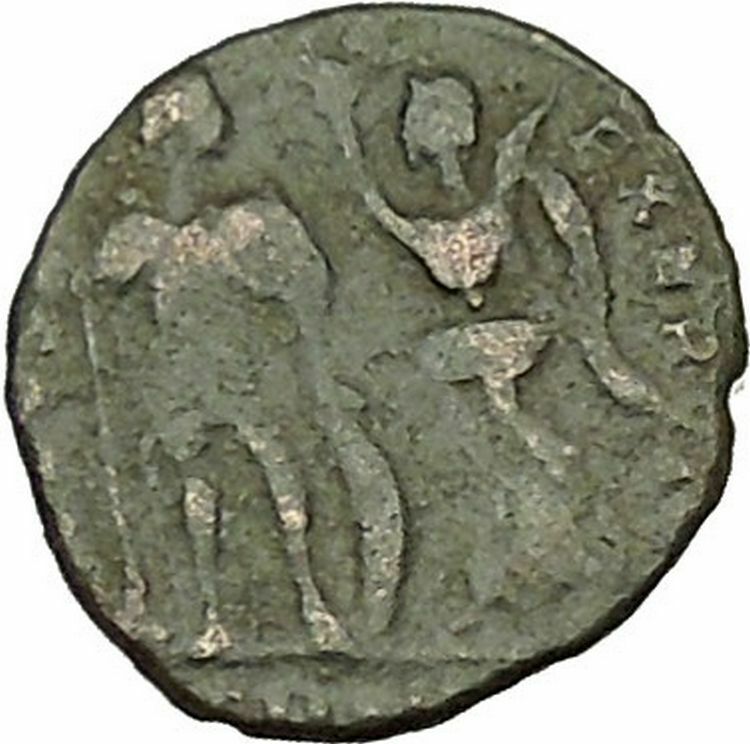 Arcadius crowned by Victory 385AD Rare Authentic Ancient Roman Coin i40384