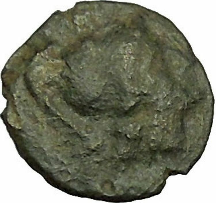 RARE Possibly Unpublished Authentic Ancient Greek Coin Athena Dolhins i40312