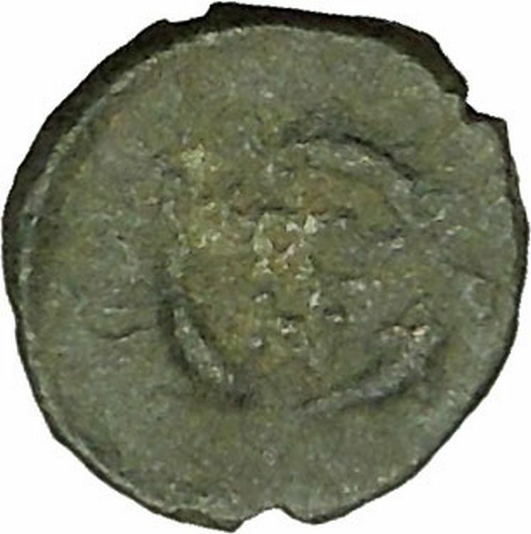 RARE Possibly Unpublished Authentic Ancient Greek Coin Athena Dolhins i40312