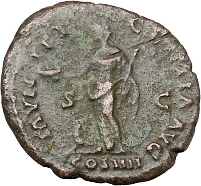 ANTONINUS PIUS 148AD Munificentia RARE Authentic Ancient Roman Coin i40846