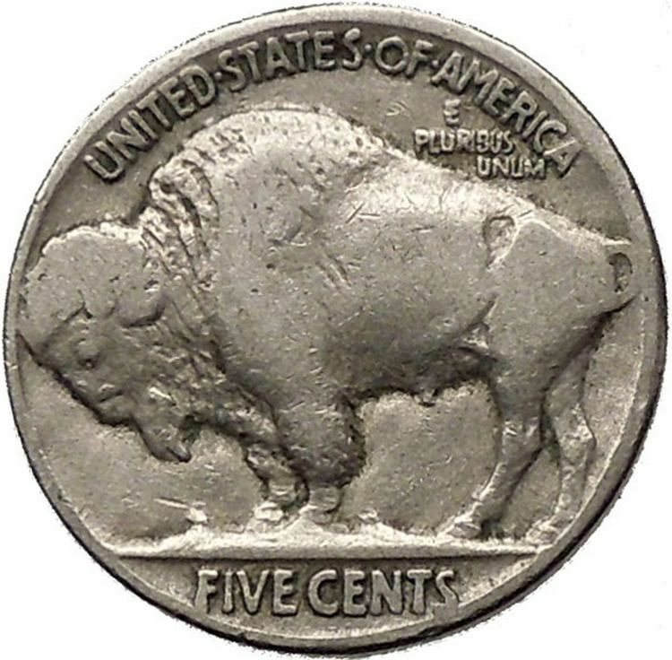 1930 BUFFALO NICKEL 5 Cents of United States of America USA Antique Coin i43744