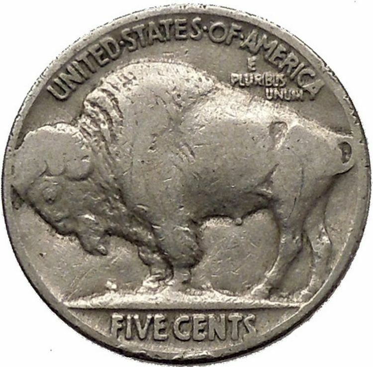 1936 BUFFALO NICKEL 5 Cents of United States of America USA Antique Coin i43841