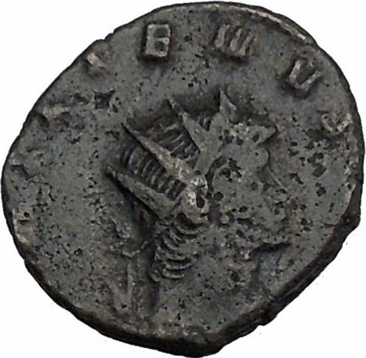 GALLIENUS son of Valerian I Ancient Roman Coin Fortuna Luck Cult i44201