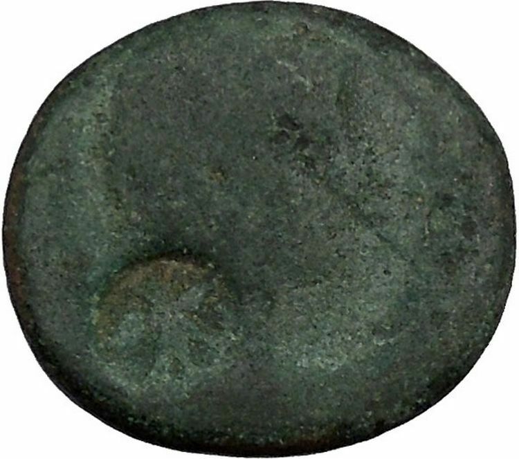 AUIGUSTUS 27BC Legionary? Eagle Countermark Provincial Roman Coin Serapis i44422