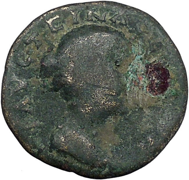 FAUSTINA II Marcus Aurelius wife PERINTHUS Thrace Isis Pharia Roman Coin i45379