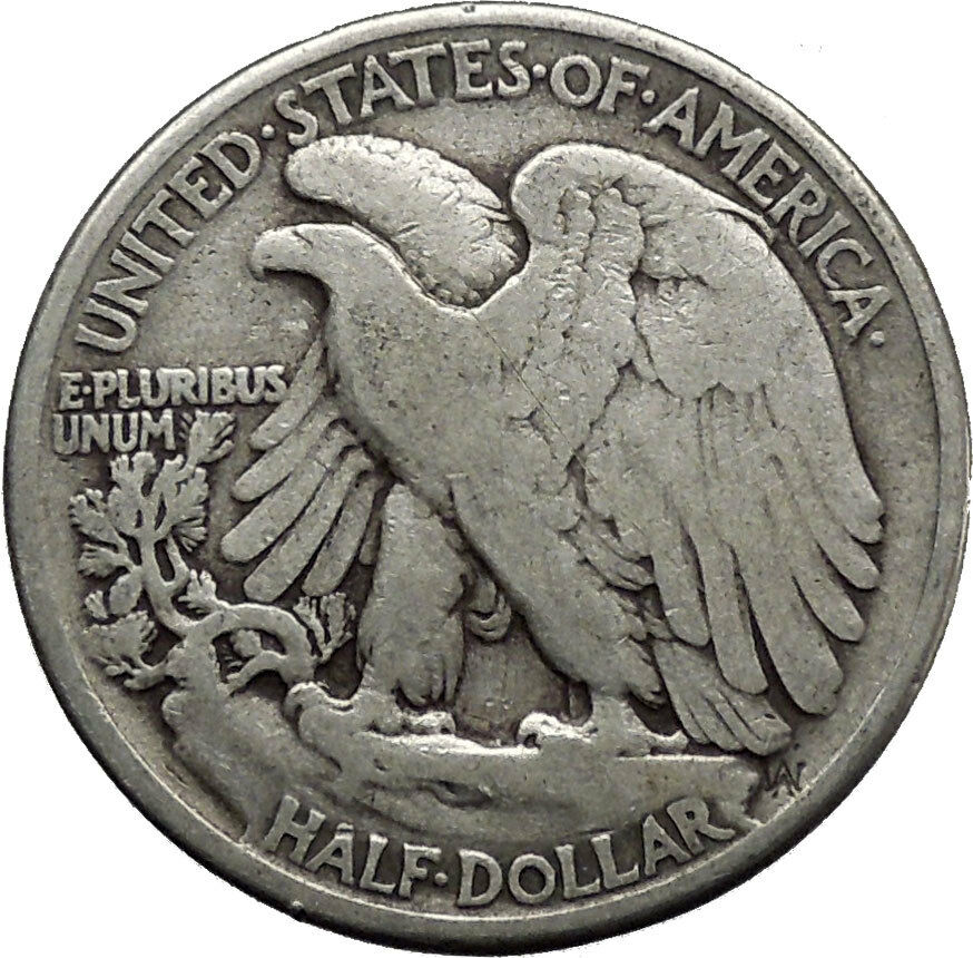 1942 WALKING LIBERTY Half Dollar Bald Eagle United States Silver Coin i45130