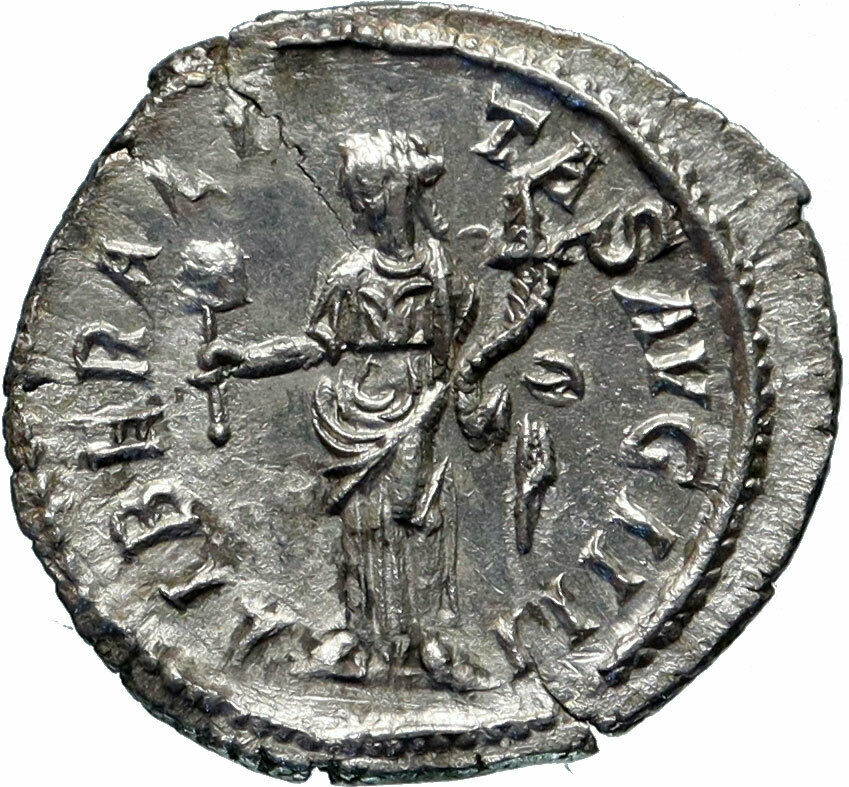 SEVERUS ALEXANDER Rome mint Silver Ancient Roman Coin Liberality Cult i46561