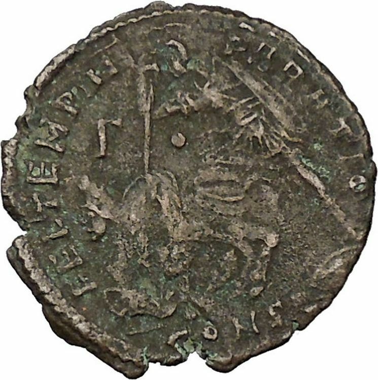 CONSTANTIUS II Constantine the Great son Ancient Roman Coin Battle Horse i46077