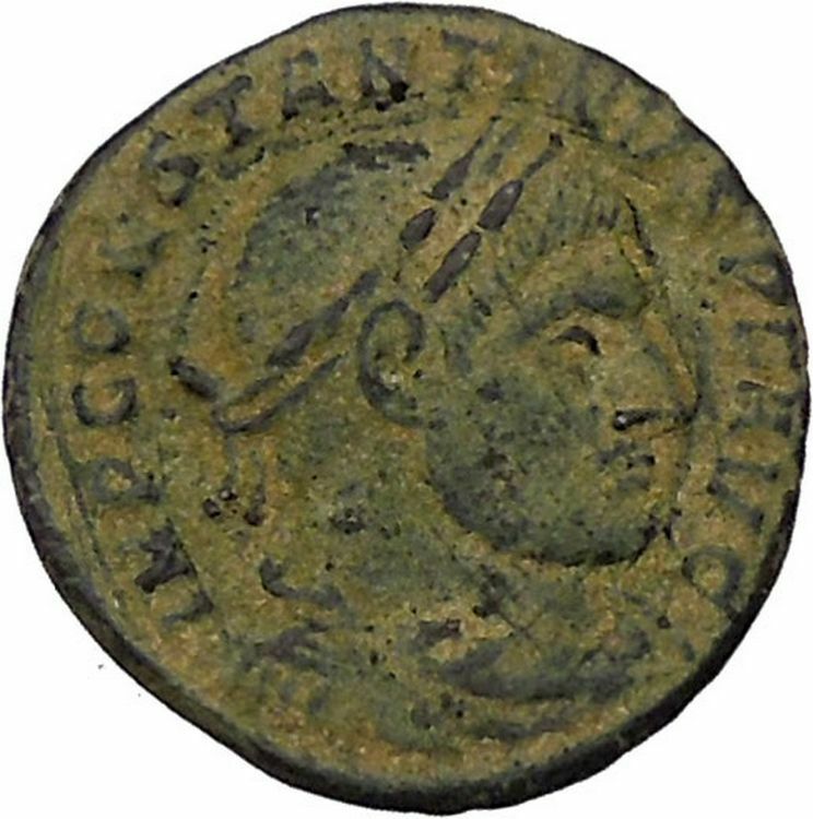 Constantine I The Great 313AD Ancient Roman Coin Sol Sun God Cult i45924