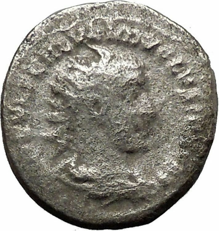 VOLUSIAN 251AD Silver Authentic Ancient Roman Coin Equality Cult i46419