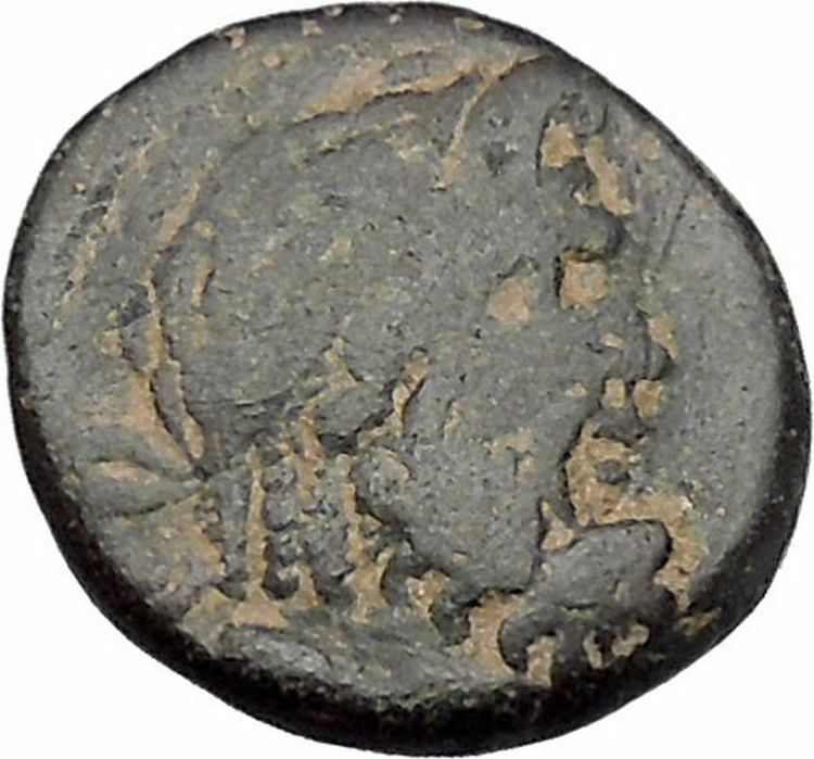 PHILADELPHIA Lydia 2CenBC Authentic Ancient Greek Coin ZEUS Kithara LYRE i46977