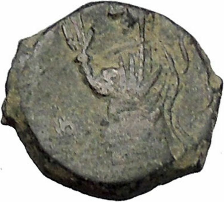 ARETAS IV & SHAQUILATH Arab Kingdom of Nabataea PETRA Ancient Greek Coin i46926