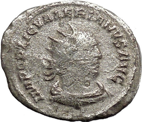 Valerian I receiving wreath from Oriens Rare Silver Ancient Roman Coin i46884