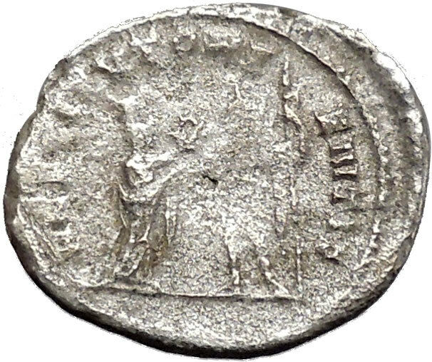 Valerian I receiving wreath from Oriens Rare Silver Ancient Roman Coin i46884