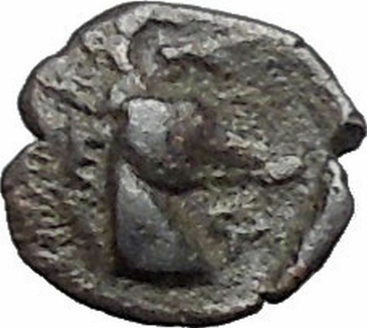 EPESUS Ephesos IONIA 405BC Bee Stag's Head Authentic Ancient Greek Coin i48236