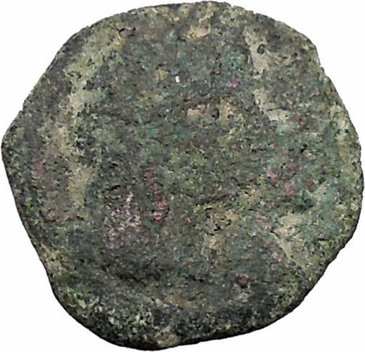 ARETAS IV & SHAQUILAT Arab Kingdom of Nabataea PETRA Ancient Greek Coin i46955