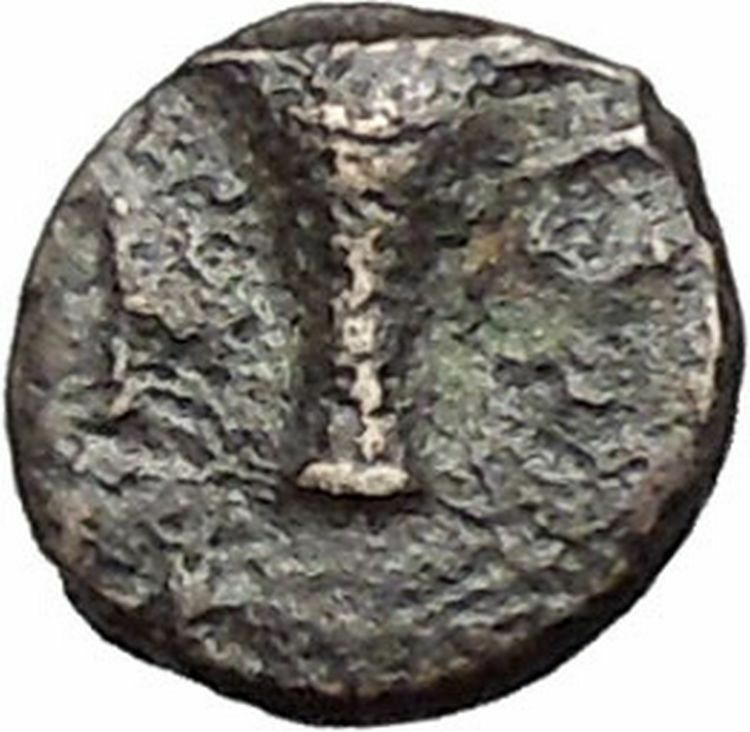 Kyme in Aeolis 350BC EAGLE & VASE on Authentic Ancient Greek Coin i48600