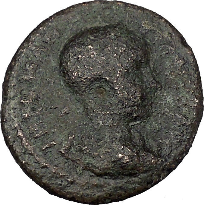 SEVERUS ALEXANDER 222AD Pella Macedonia Pan Syrinx Ancient Roman Coin i48480