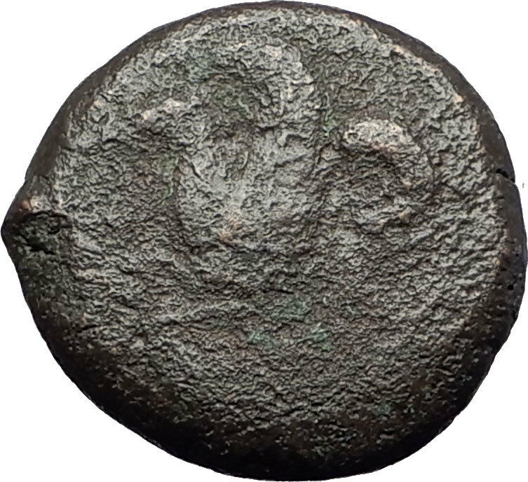 Syracuse Sicily 375BC Tyrant Dionysios Greek Coin ATHENA HIPPOCAMP Horse i60843