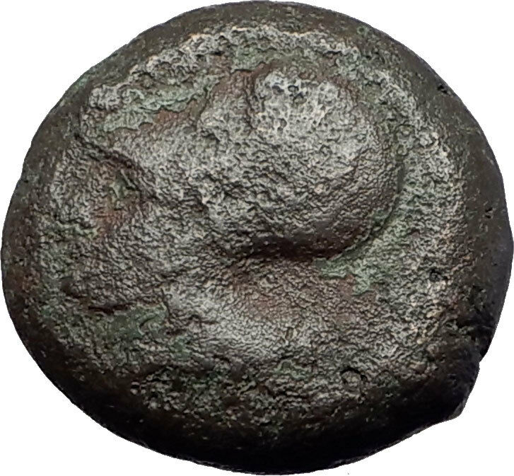 Syracuse Sicily 375BC Tyrant Dionysios Greek Coin ATHENA HIPPOCAMP Horse i60843