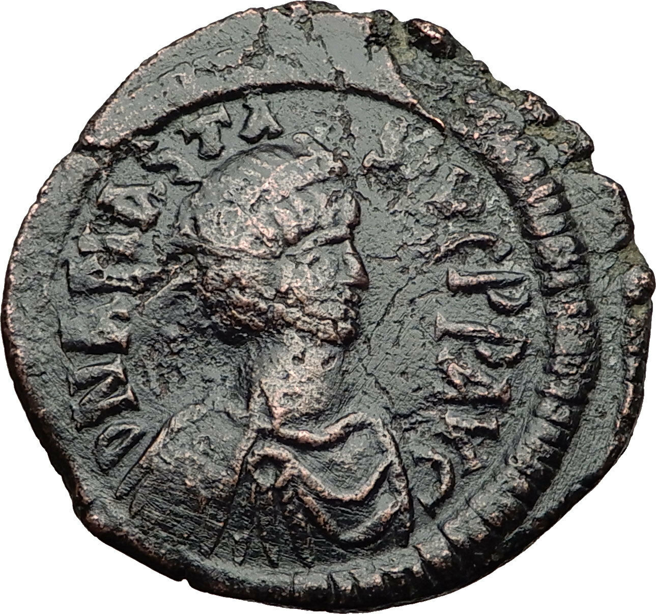 ANASTASIUS 491AD Constantinople Follis Authentic Medieval Byzantine Coin i60660