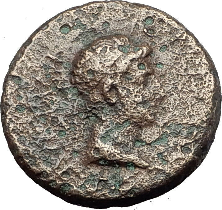 Greek King RHOEMETALKES of THRACE & AUGUSTUS Authentic Ancient Roman Coin i60829