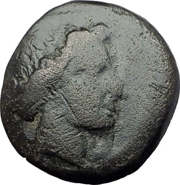 LARISSA Thessaly Genuine 360BC Authentic Ancient Greek Coin NYMPH & HORSE i61352