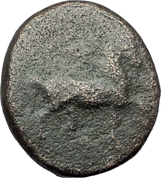 MYLASA in CARIA 210BC Rare Authentic Ancient Greek Coin HORSE & TRIDENT i61351