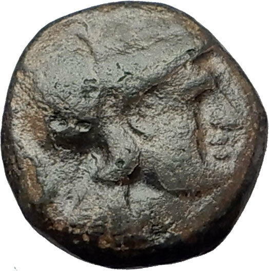 Antigonos II Gonatas 274BC Macedonia Ancient Greek Coin ATHENA PAN TROPHY i62281