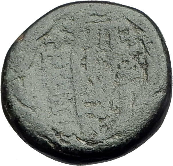 PHILADELPHIA Lydia 2CenBC Authentic Ancient Greek Coin ZEUS Kithara LYRE i62269