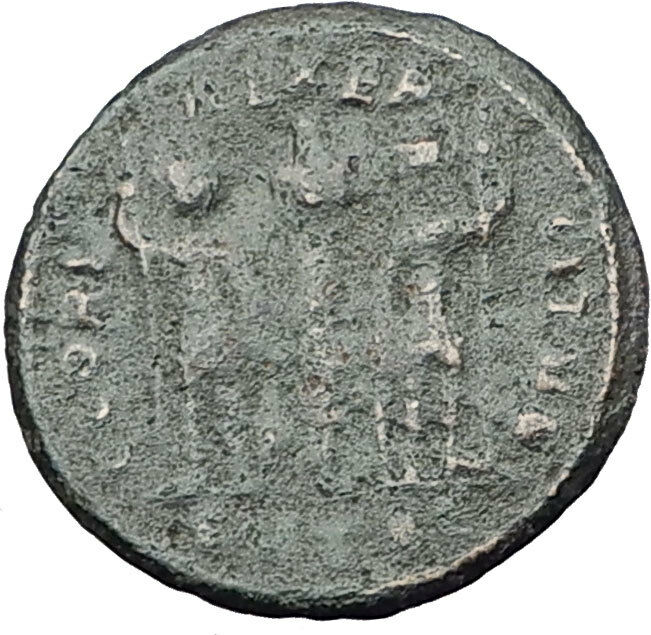 DELMATIUS Dalmatius 335AD Authentic Ancient Roman Coin - GLORY OF ARMY i61587