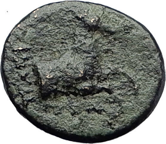 Kolophon Colophon IONIA 360BC Authentic Ancient Greek Coin APOLLO & HORSE i63238