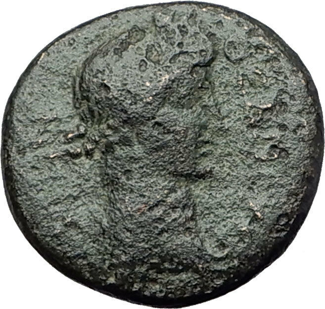 PERGAMON in Mysia 40AD Authentic Ancient Greek Coin ROMAN SENATE & ROMA i63209