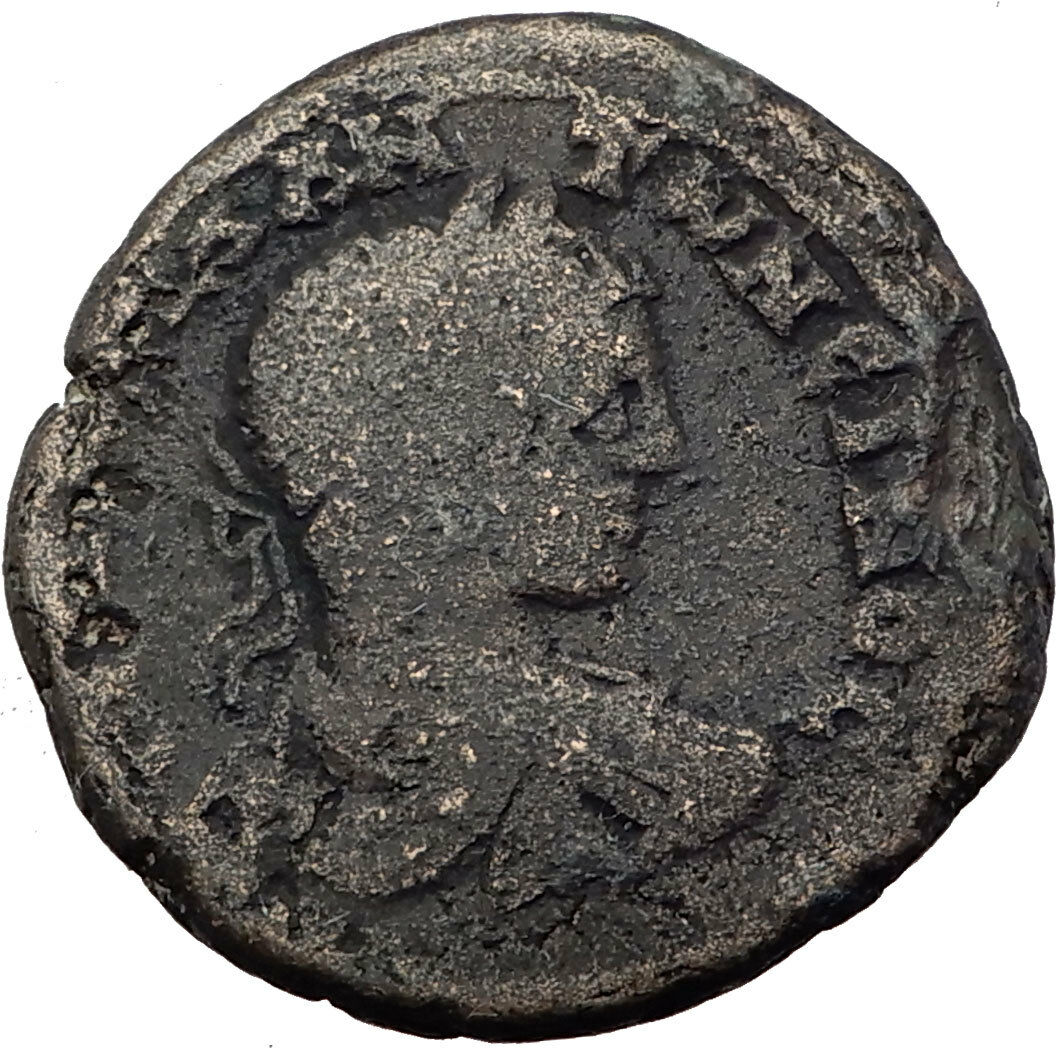 ELAGABALUS Very Rare Possibly Unpublished GAZA Judaea Ancient Roman Coin i64140