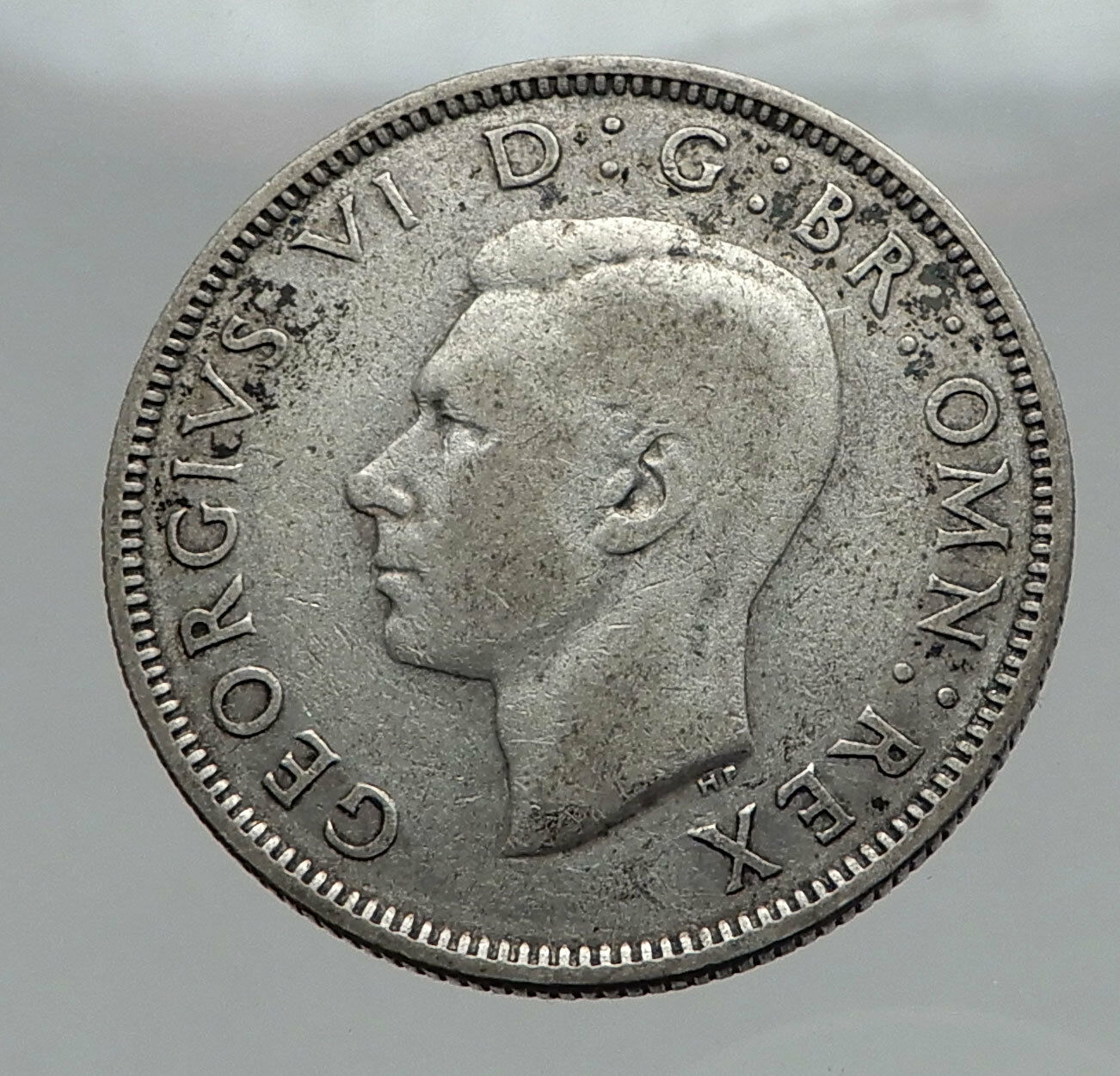 1940 United Kingdom Great Britain GEORGE VI Silver Florin 2Shillings Coin i62905