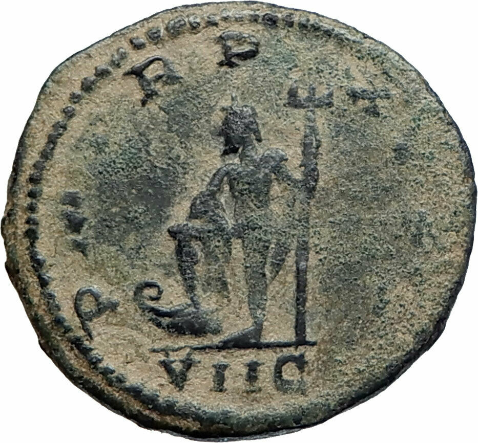 GALLIENUS Authentic Ancient 266AD Antioch Genuine Roman Coin w NEPTUNE i74826