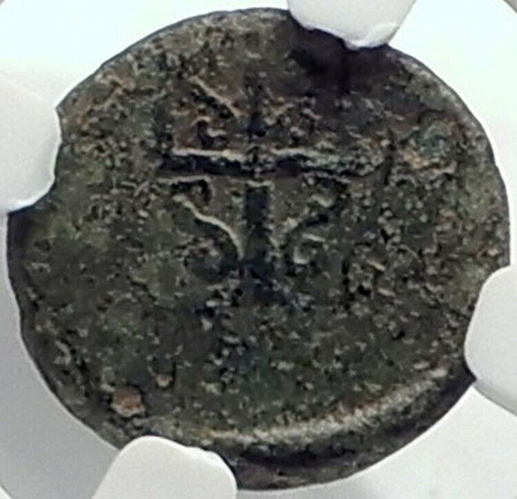 MYLASA in CARIA Authentic Ancient 210BC Greek Coin w HORSE TRIDENT NGC i77367