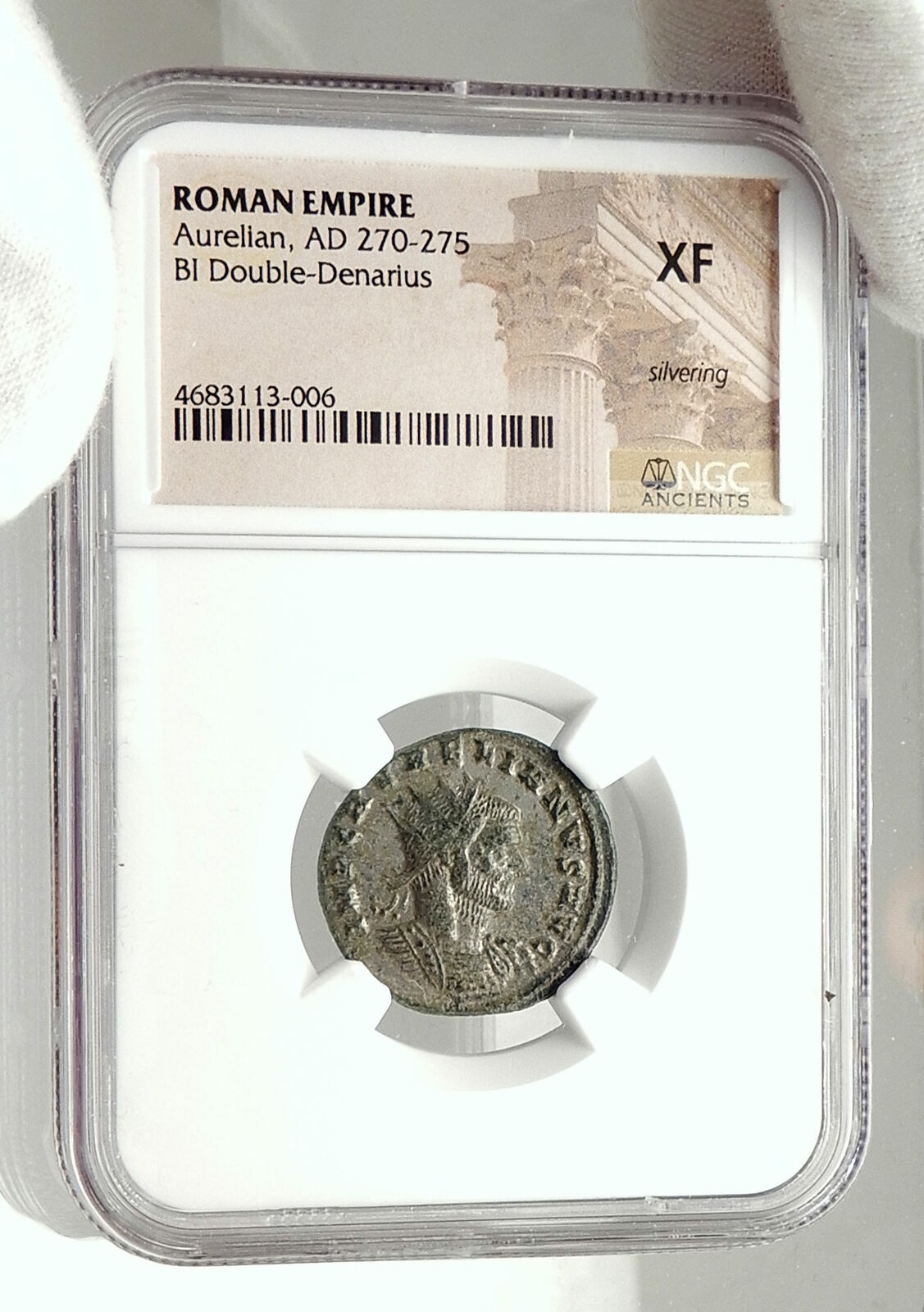 AURELIAN Authentic Ancient 272AD Genuine Original Roman Coin VICTORY NGC i76295